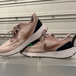 Nike Women's Revolution Rose Gold Athletic Shoes